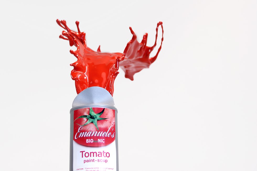 around i.materialise contest winner Emanuele Niri's piece Tomato Paint Soup