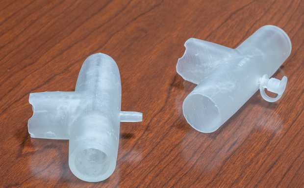 3D printed T-piece adaptor.  Northwell Health