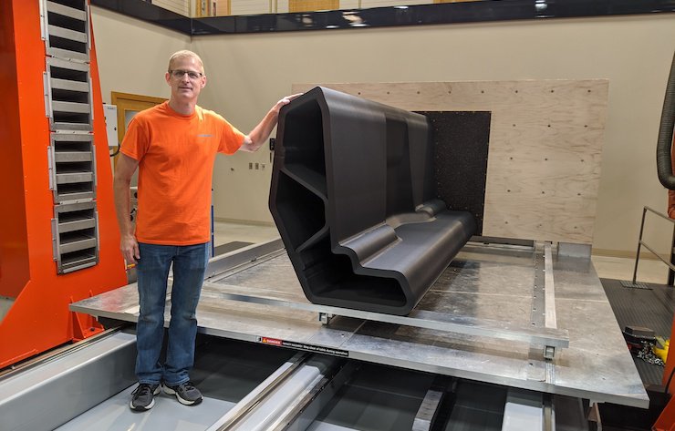 smykker Megalopolis Normal Thermwood demos vertical layer large-format 3D printing process - TCT  Magazine