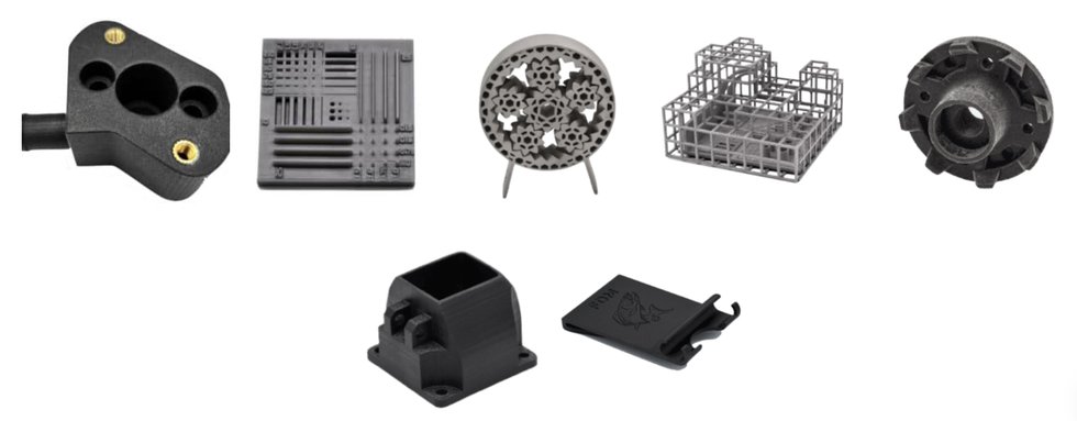 Examples of 3D printed parts produced by Xometry.png