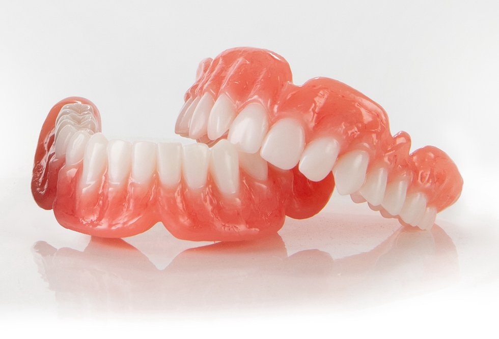Dentures 3D printed with Flexcera material