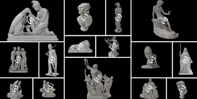 Scan the World's 3D printable sculptures (Credit: Google Arts and Culture/Scan the World)