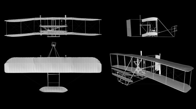 Smithsonian 3D scanned Wright Flyer