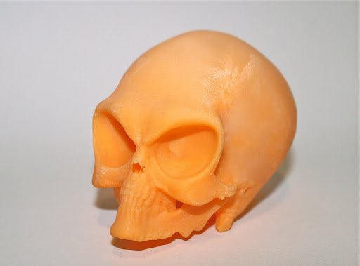 High-Resolution Alien Skull Print