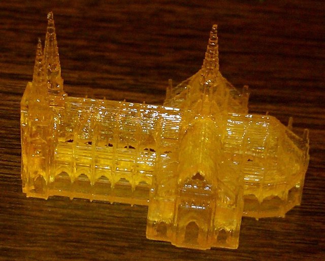 Thingiverse church printed on Sedgwick DLP 3D printer