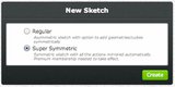 3DTin New Sketch Selct Symmetry