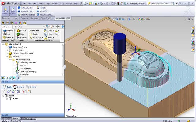 The new version VisualMILL 2012 for SolidWorks