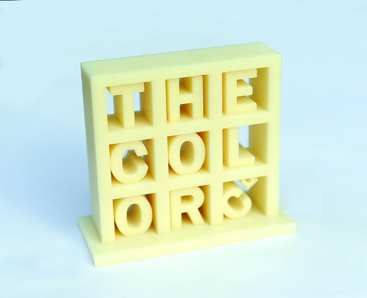 The Color Company Logo 3D Printed
