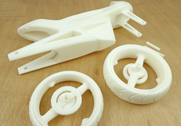 3D print of the model bike