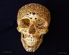 Close up of the skull design by Josh printed by Shapeways