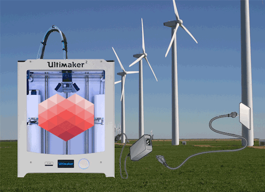 Wind Powered 3D Prints