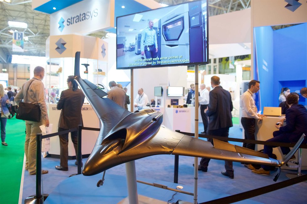Stratasys brought along the world's largest complex 3D printed drone .jpg