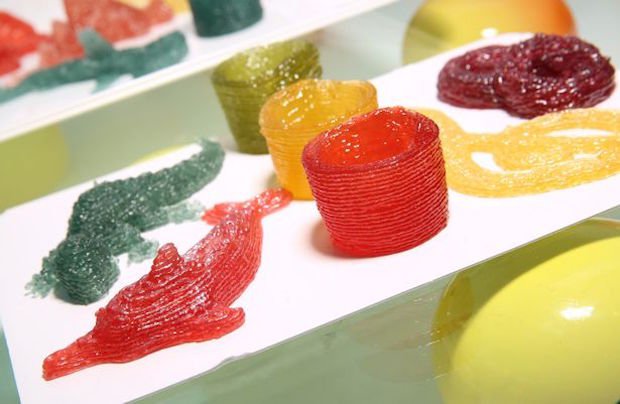 Sweets printed in the Katjes Magic Candy Factory